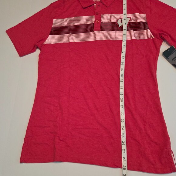 NWT Colosseum Wisconsin Badgers Men’s Polo Shirt – Size L - Picture 10 of 14